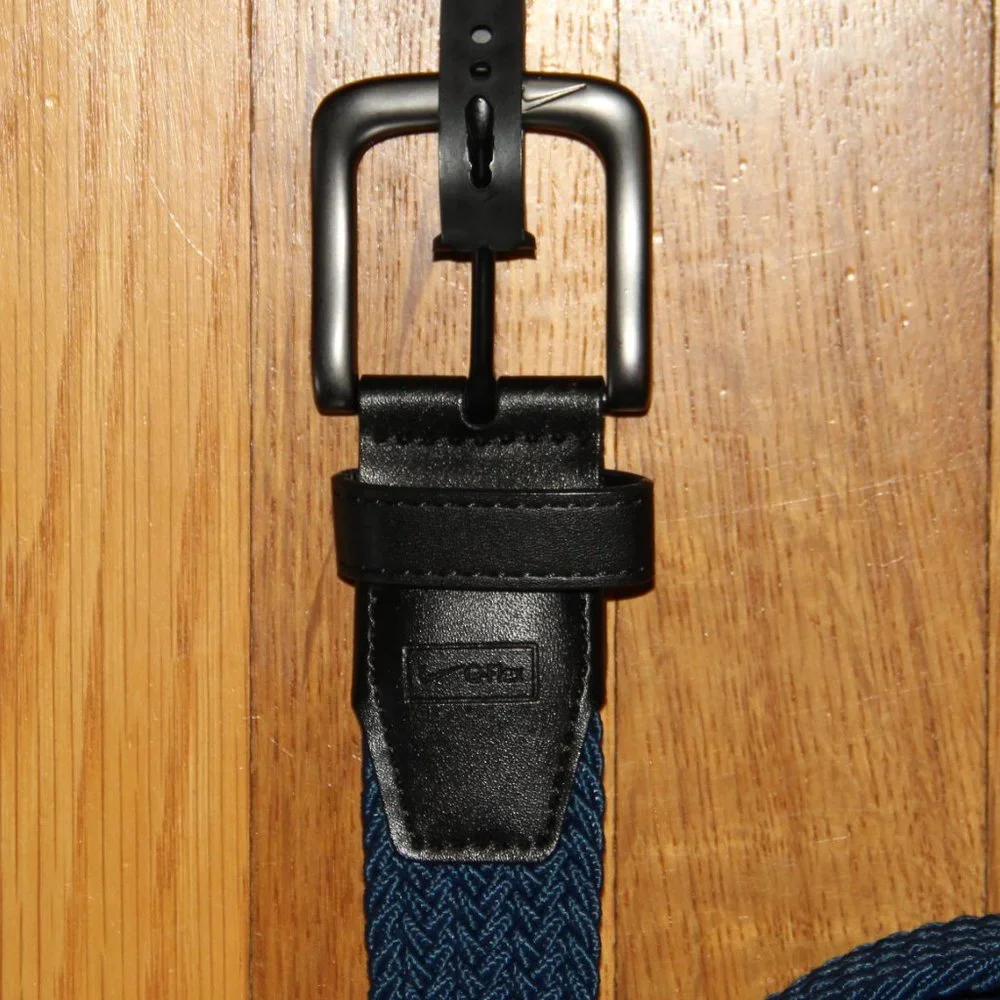 Nike G-Flex Stretch Woven Golf Belt Mens L (40-42) Marina Blue